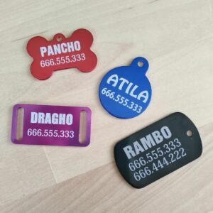 chapas identificativas mascota