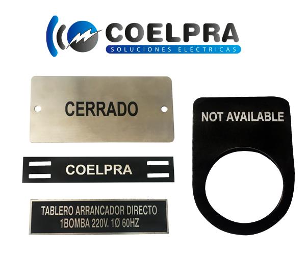 placas metálicas grabadas